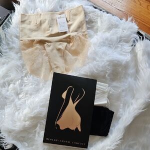 Lace Trim High-Waisted Shapewear